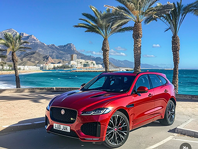 Jaguar F-PACE R-Sport red